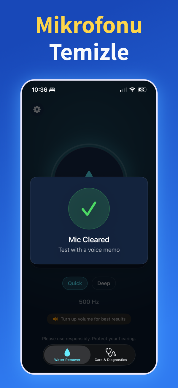 Water Remover app screenshot